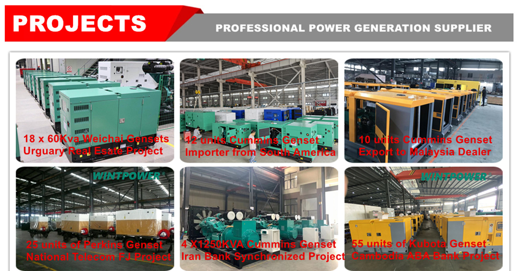 Mitsubishi Diesel Power Generator Set Dg Mhi Genset 500 kW 625 kVA S6r2-Pta 400/230 V 380/220 V 415/240 V 50 Hz 60 Hz
