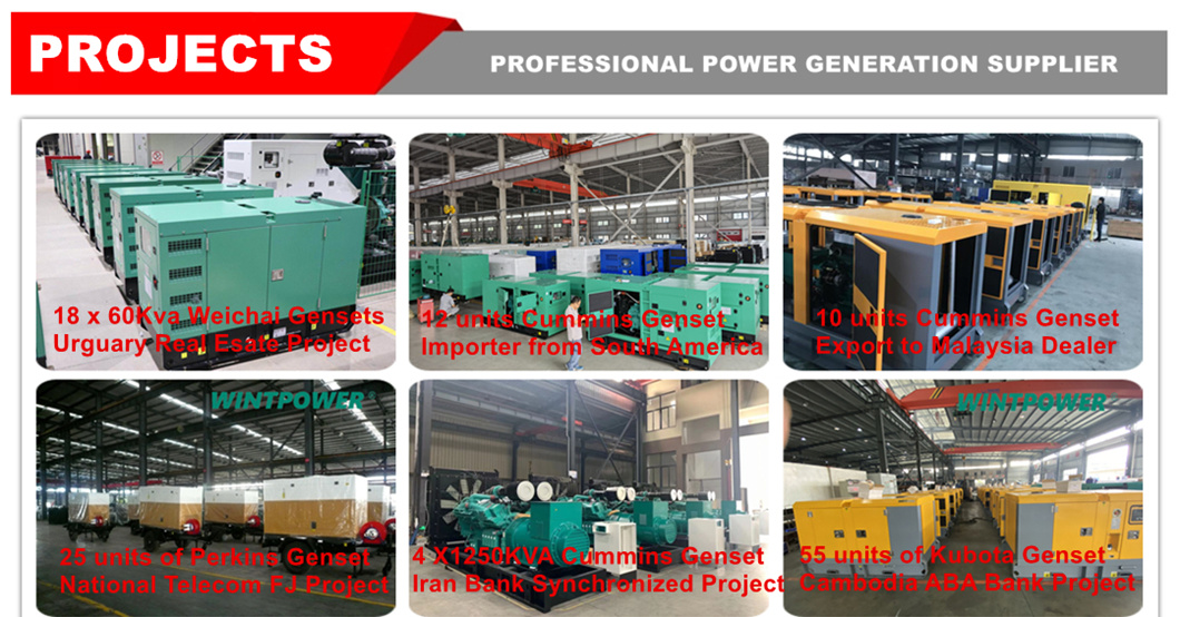 미츠비시 디젤 발전기 세트 Dg Mhi Genset S16r2-Ptaw 1800kw 2250kVA 400/230V 380/220V 415/240V 50Hz 60Hz