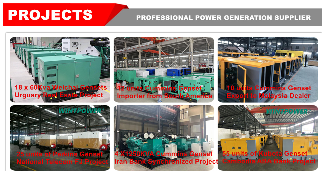 Lister Peter Diesel Power Generator Set Dg Genset 115kVA Gwt62A15 150kVA Gwta615 172kVA Owt6 2015-162 250kVA Owta6 2015-200 թթ.