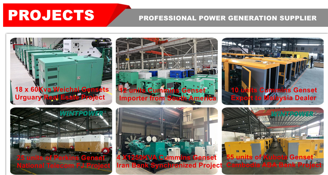 Lister Peter Diesel Power Generator Set Dg Genset 36kVA Dws4A403 Dws4gff 44kVA Sigma40-15 50kVA Gw415 70kVA Gwt415 105kVA Gwt61A15