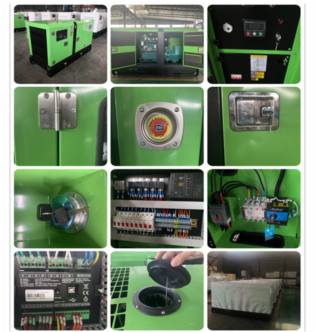 Soundproof Silent Type Diesel Gensets 100kVA/150kVA/200kVA Silent Generator Powered by Cummins Engine